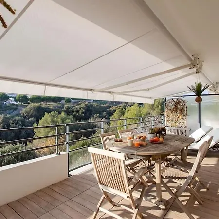 L8 Calm, Panoramic Sea View Withterrace, Parking & Ac Apartment Saint-Laurent-du-Var Exterior photo