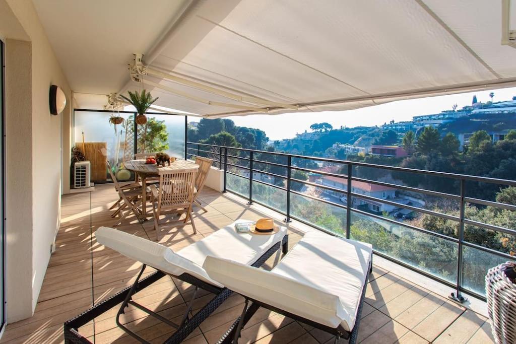 L8 Calm, Panoramic Sea View Withterrace, Parking & Ac Apartment Saint-Laurent-du-Var
